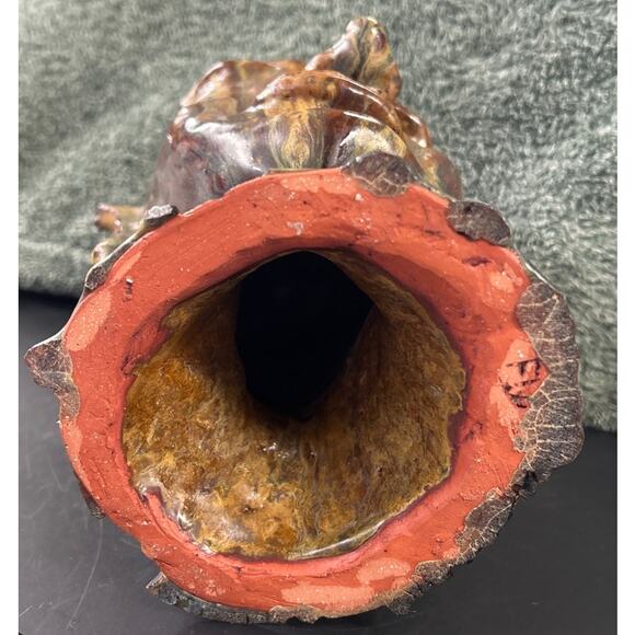 Clay Sculpture of Buddha Head Glazed Vintage Gorgeous - Picture 10 of 10